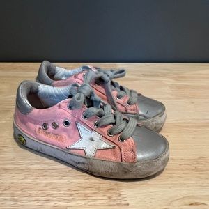 Kids golden goose superstar shoes